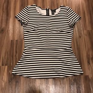 Peplum Stripped Jules & Leopold Top